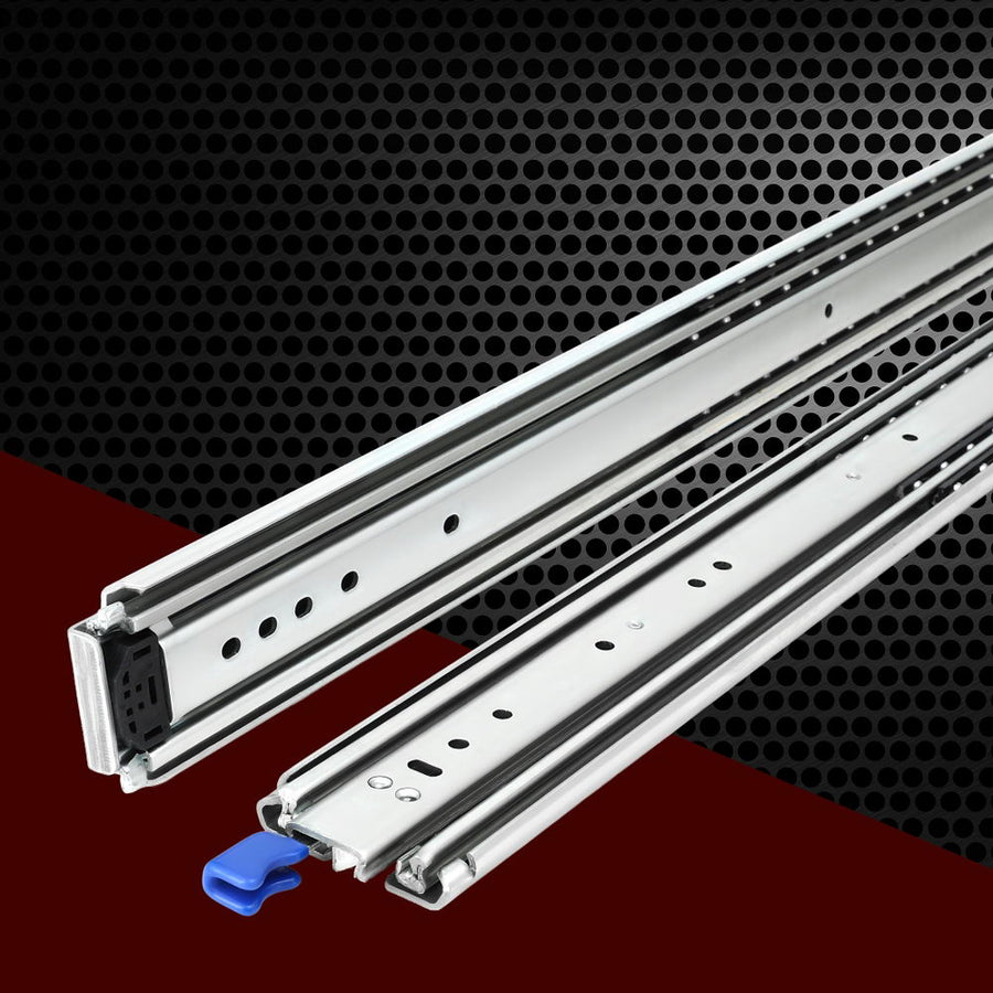 Giantz 2x Drawer Slides Full Extension Locking 227kg 1804-3608mm Length