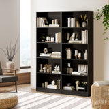 Oikiture Bookshelf Display Shelf 5-Tier Black - Extra Image