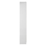 Oikiture Bookshelf Display Shelf 5-Tier White - Low Angle