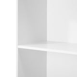 Oikiture Bookshelf Display Shelf 5-Tier White