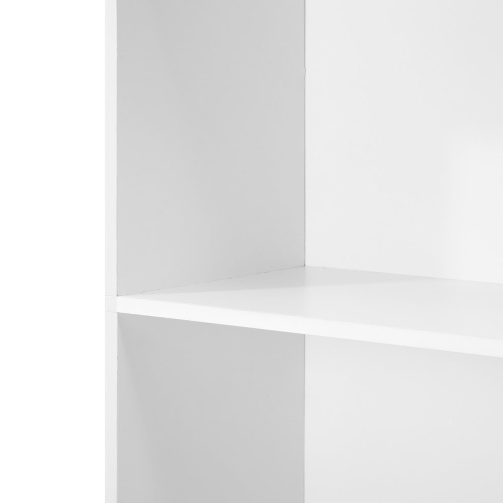Oikiture Bookshelf Display Shelf 5-Tier White