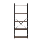Oikiture Display Shelf 5-Tier Shelves Stand Rack 60CM - 45-Degree Angle