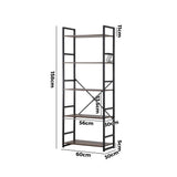 Oikiture Display Shelf 5-Tier Shelves Stand Rack 60CM