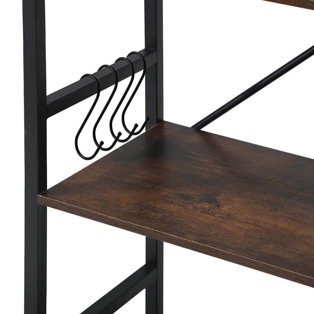 Oikiture Display Shelf 5-Tier Shelves Stand Rack 60CM