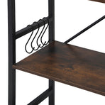 Oikiture Display Shelf 5-Tier Shelves Stand Rack 60CM