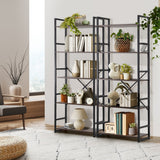 Oikiture Display Shelf 5-Tier Shelves Stand Rack 60CM