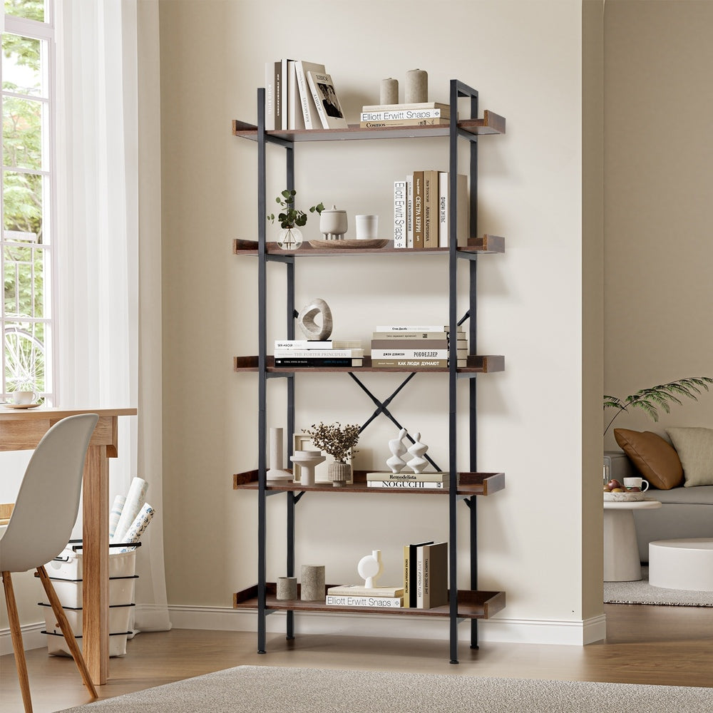 Oikiture Display Shelf 5-Tier Stand Rack 80CM