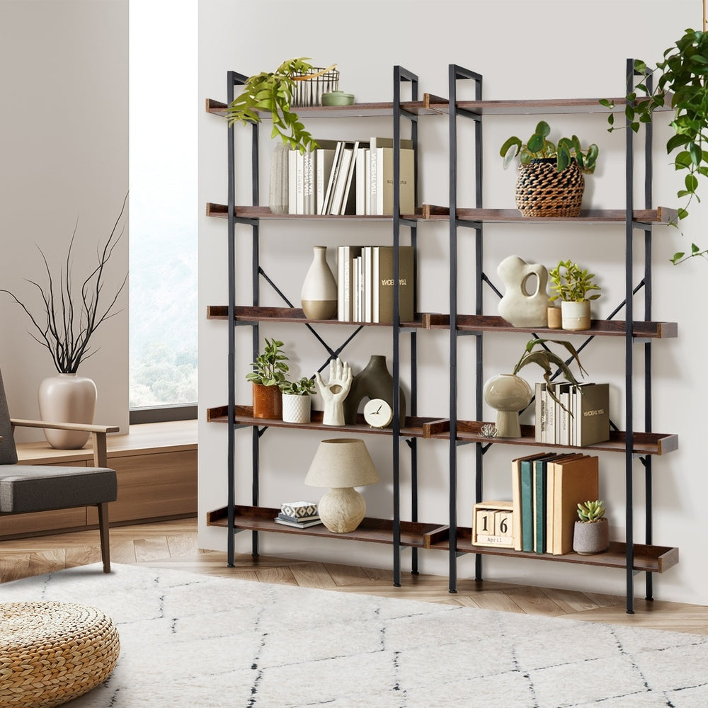 Oikiture Display Shelf 5-Tier Stand Rack 80CM