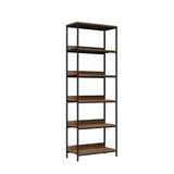 Oikiture Display Shelf 5 Tier Storage Shelves Black&Walnut