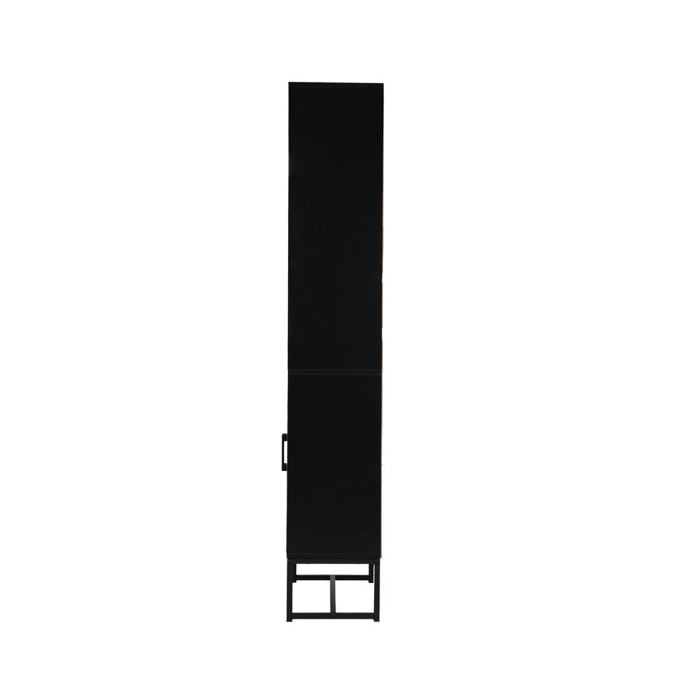 Oikiture Display Shelf 5-Tier Storage Shelves Bookcase Cupboard