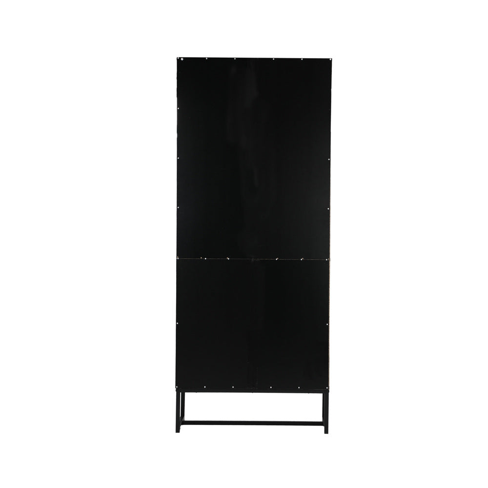 Oikiture Display Shelf 5-Tier Storage Shelves Bookcase Cupboard