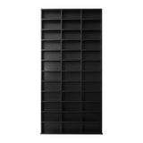 Oikiture Media Display Shelf 1044 CD/DVD Adjustable Black
