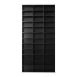 Oikiture Media Display Shelf 1044 CD/DVD Adjustable Black - Rear View
