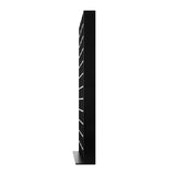 Oikiture Media Display Shelf 1044 CD/DVD Adjustable Black - Close-Up Angle