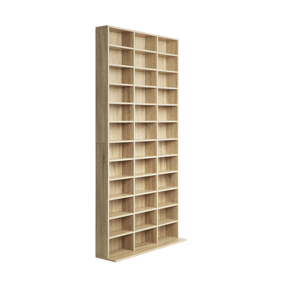 Oikiture Medid Display Shelf 1044 CD/DVD Adjustable Wooden