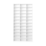 Oikiture Media Display Shelf 1044 CD/DVD Adjustable White