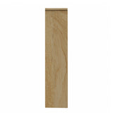 Oikiture Bookshelf Display Shelves Unit Storage Organizer Natural