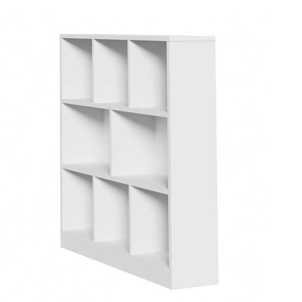 Oikiture Bookshelf Display Shelves Unit Storage Organizer White