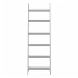 Oikiture Corner Ladder Shelf 6-Tier Display Rack White
