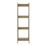 Oikiture Display Shelf 4 Tier Corner Ladder Shelves Natural - Close-Up Angle