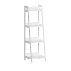 Oikiture Display Shelf 4 Tier Corner Ladder Shelves White