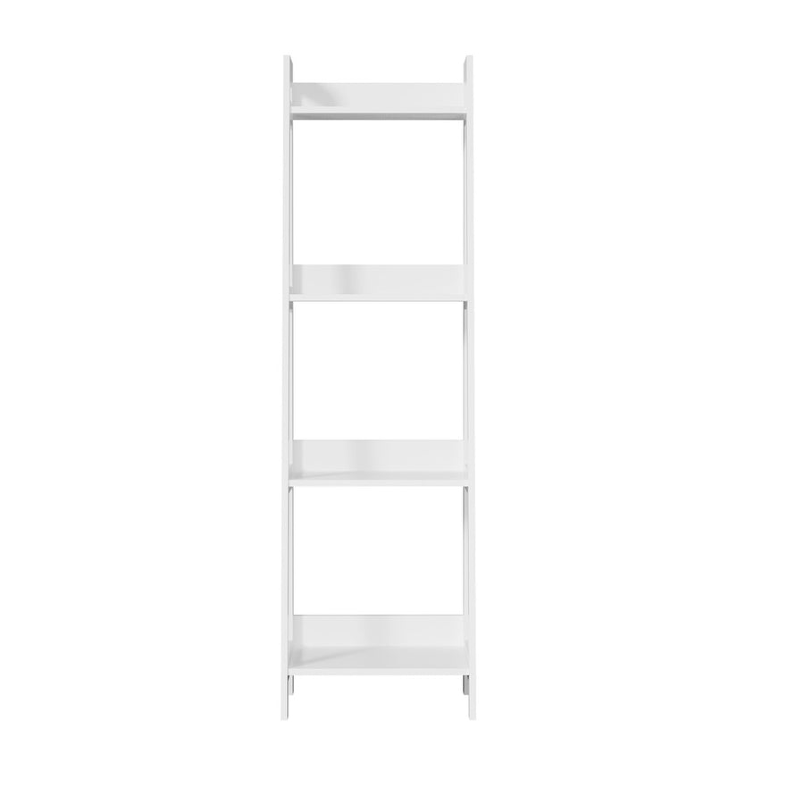 Oikiture Display Shelf 4 Tier Corner Ladder Shelves White
