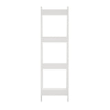 Oikiture Display Shelf 4 Tier Corner Ladder Shelves White