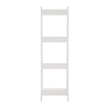 Oikiture Display Shelf 4 Tier Corner Ladder Shelves White - Extra Image