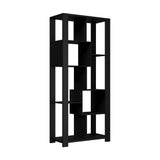 Oikiture Display Shelf Open Multi-tier Shelves Black