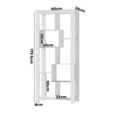 Oikiture Display Shelf Open Multi-tier Shelves White - Low Angle