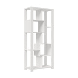 Oikiture Display Shelf Open Multi-tier Shelves White - Close-Up Angle