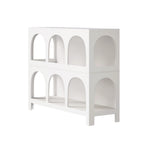 Oikiture Display Shelf Storage Stand Bookshelf White