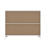 Oikiture Display Shelf Storage Stand Bookshelf White