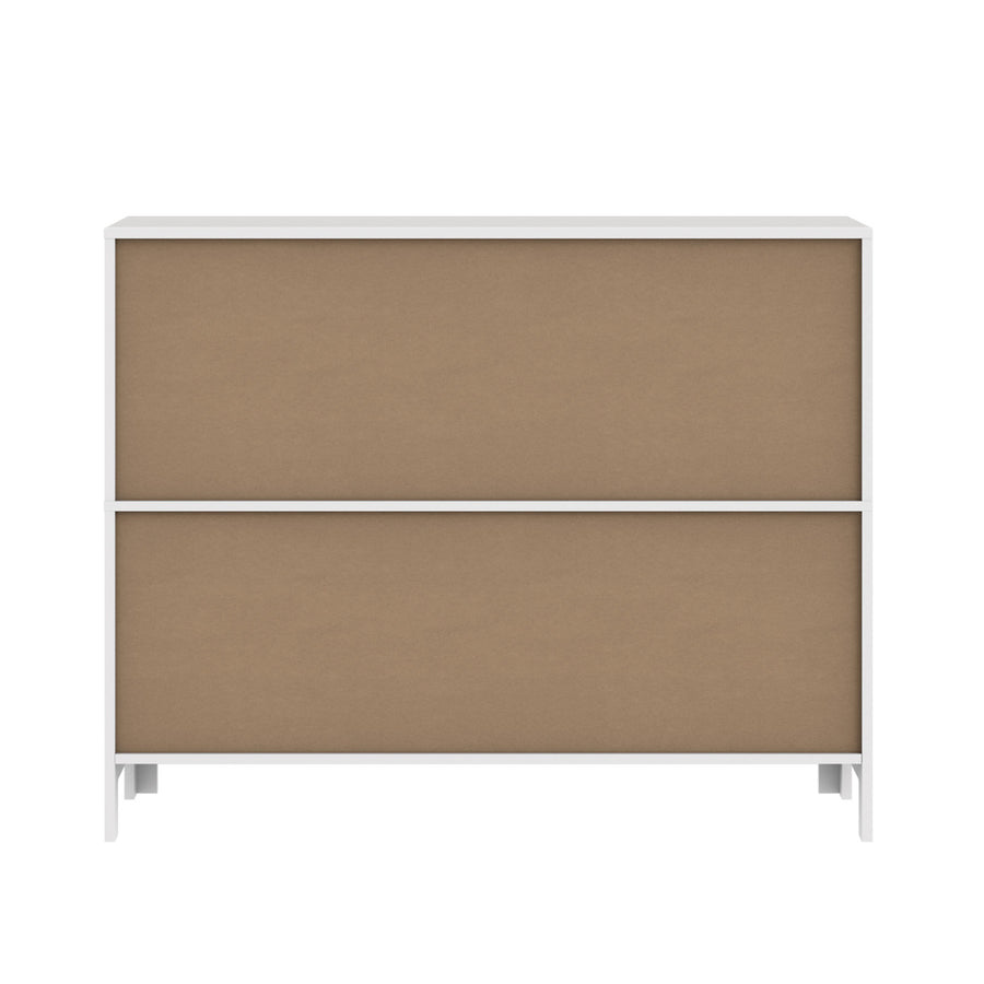 Oikiture Display Shelf Storage Stand Bookshelf White