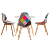 Artiss Dining Table and 4 Chairs Set DSW White