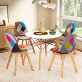 Artiss Dining Table and 4 Chairs Set DSW White