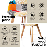 1 Artiss Dining Table and 2 Chairs Set DSW 90cm - Rear View