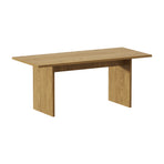 Oikiture 180cm Dining Table Rectangular Timber Natural