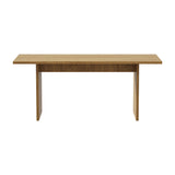 Oikiture 180cm Dining Table Rectangular Timber Natural - 45-Degree Angle