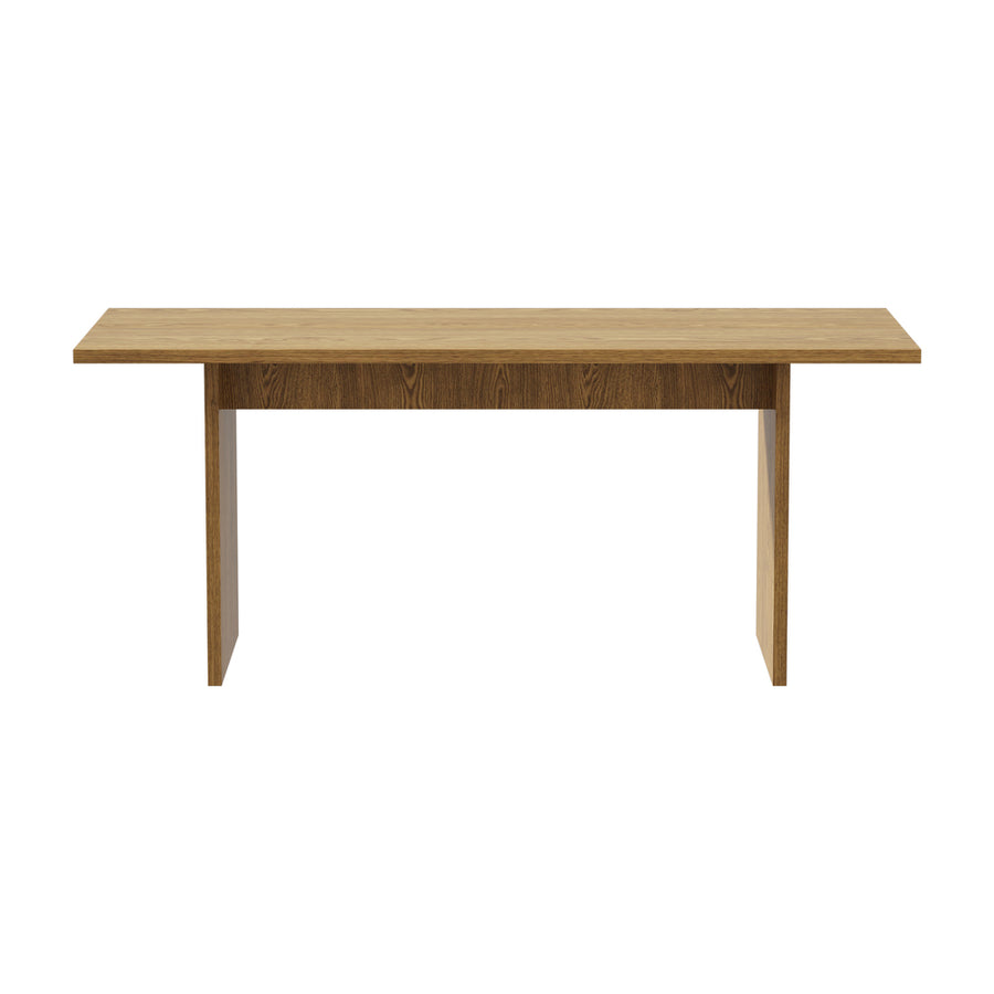 Oikiture 180cm Dining Table Rectangular Timber Natural
