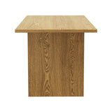Oikiture 180cm Dining Table Rectangular Timber Natural