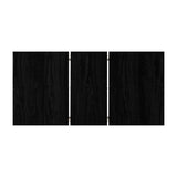 Oikiture 160cm Extendable Dining Table Cafe Table Black