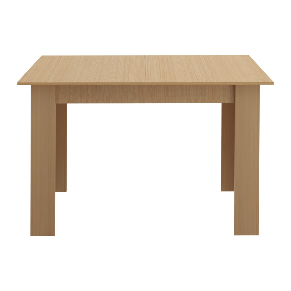 Oikiture 160cm Extendable Dining Table Cafe Table Wooden
