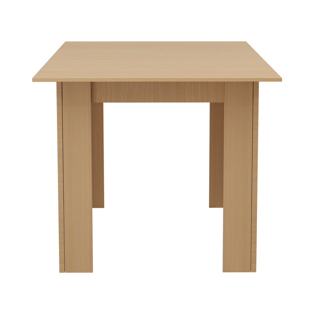 Oikiture 160cm Extendable Dining Table Cafe Table Wooden