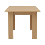 Oikiture 160cm Extendable Dining Table Cafe Table Wooden - Side View