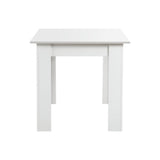 Oikiture 160cm Extendable Dining Table Cafe Table White