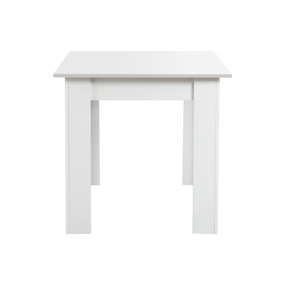 Oikiture 160cm Extendable Dining Table Cafe Table White