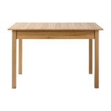 Oikiture Extendable Dining Table 1.2-1.6m Wooden Kitchen Table - Low Angle