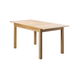Oikiture Extendable Dining Table 1.2-1.6m Wooden Kitchen Table - Close-Up Angle