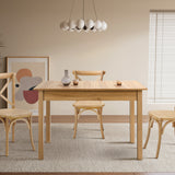 Oikiture Extendable Dining Table 1.2-1.6m Wooden Kitchen Table